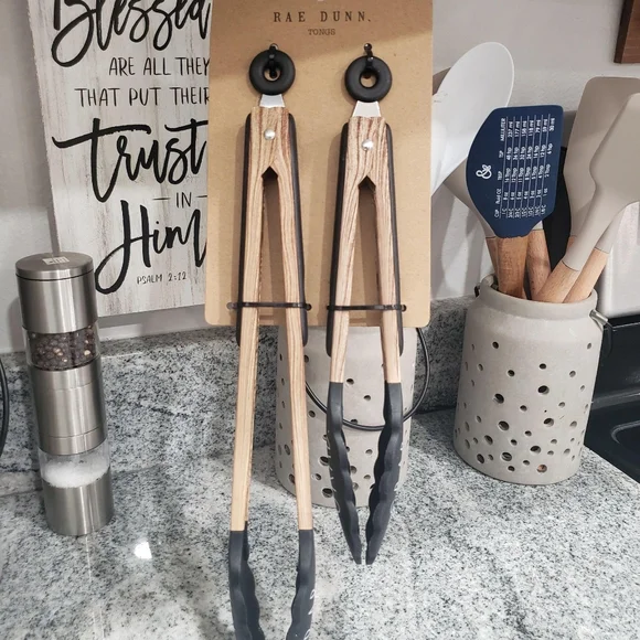 Rae Dunn Tongs Set - Picture 6 of 7